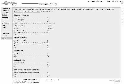Screenshot nov�ho Email.cz